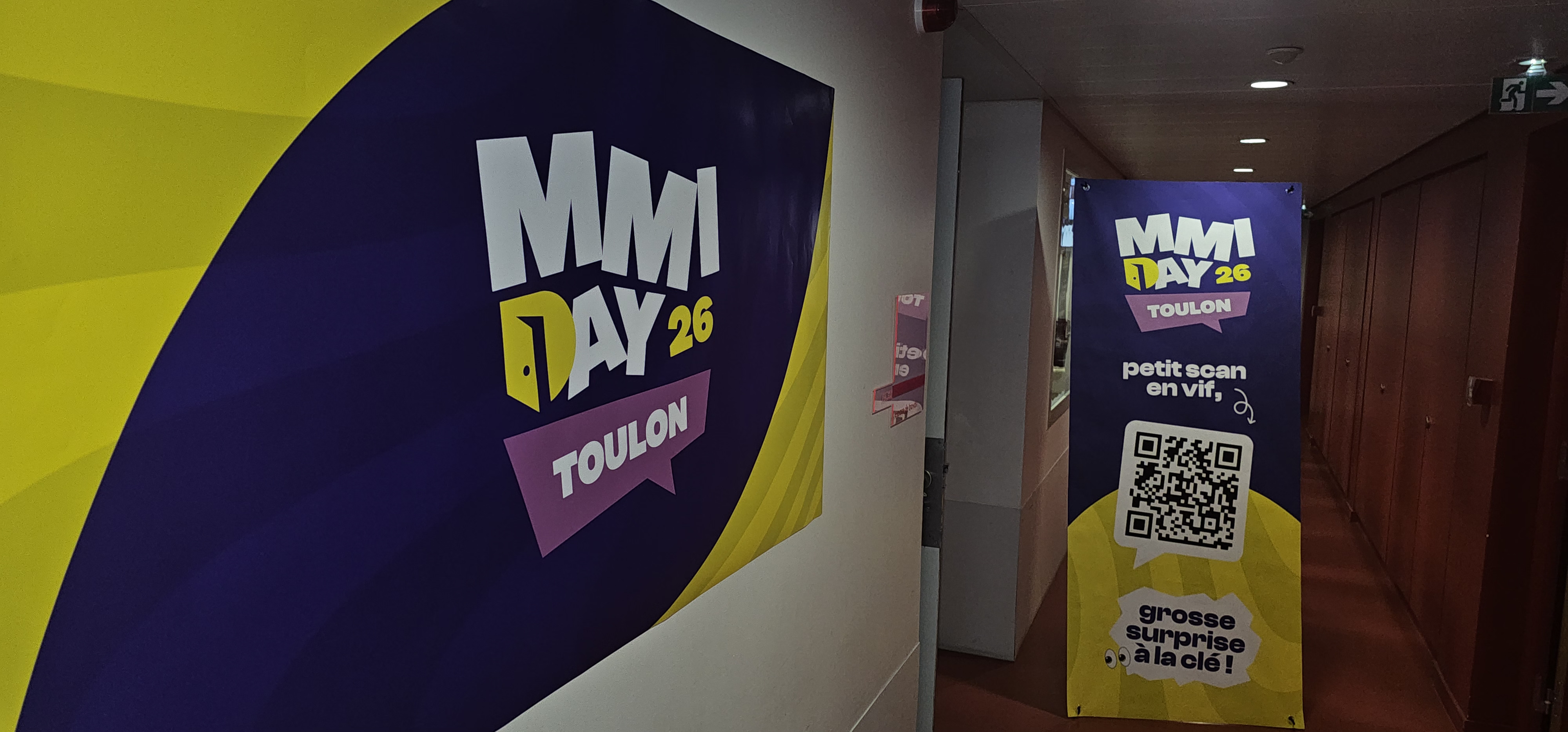 Couloir décoré MMI Day